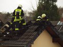 Dachstuhlbrand Koeln Bocklemuend Untere Dorfstr P153